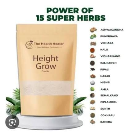 The Health Healer Height Grow Powder | 100% Natural Herbal Formula